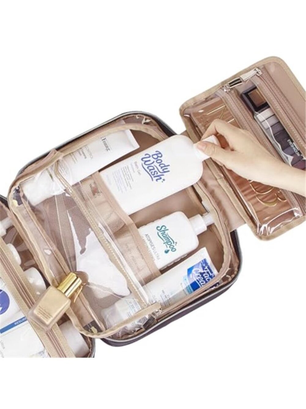 Large Hanging Toiletry Bag Travel Makeup Organizer Cosmetic Case Waterproof - Picture 5 of 6